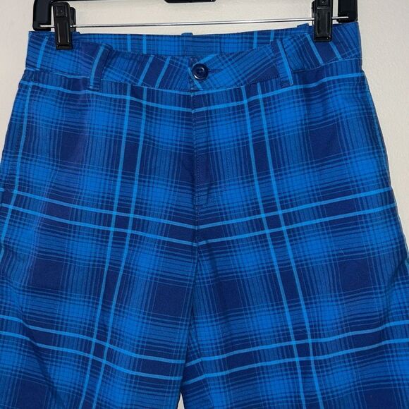 Under Armour youth large loose fit plaid shorts - Picture 4 of 8